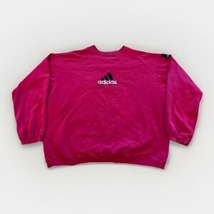 Vintage Adidas Equipment EQT Sweatshirt Mens XL Red Fleece Crewneck 90s